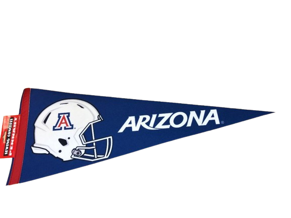 Arizona Wildcats Pennant Flag With Wall Mount Pads – 12x30 Inch Felt Banner, Officially Licensed - View #3